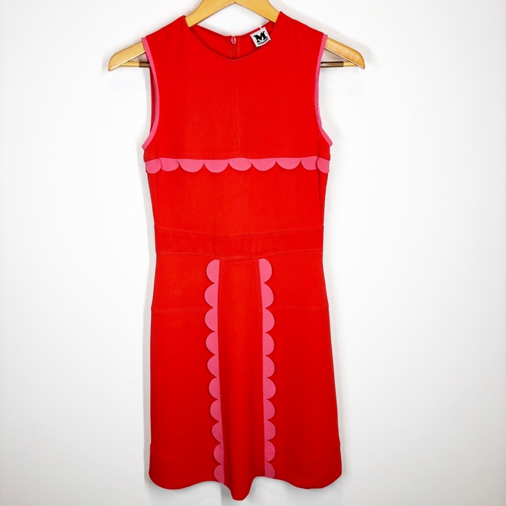 M Missoni Red Scalloped Dress